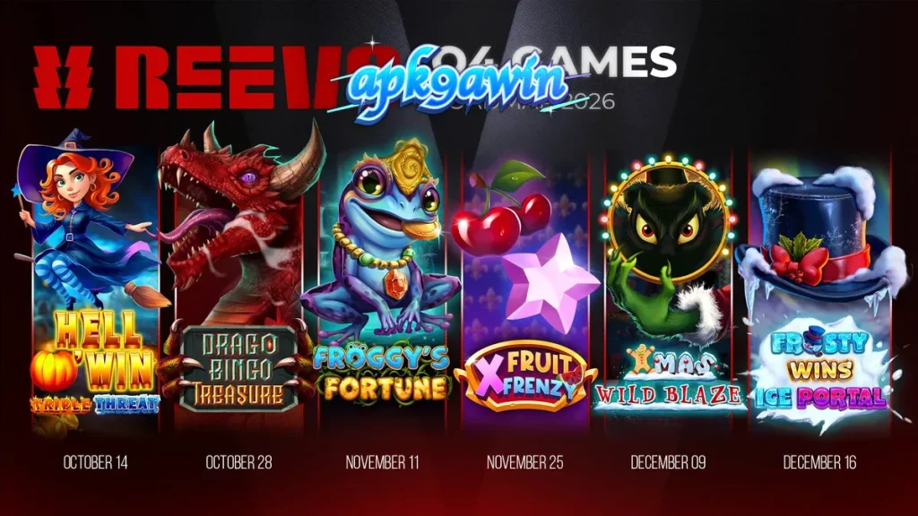 Tampilan visual koleksi game terbaru REEVO untuk kuartal keempat 2026